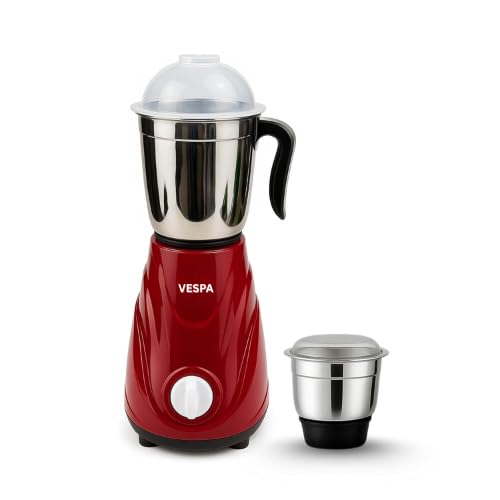 Kavyara Mixer Grinder 500W with 3 Stainless Steel Jars | Multi-Purpose Wet & Dry Grinding | 2-Year Warranty | 3-Speed Settings for Home Use (GREEN)