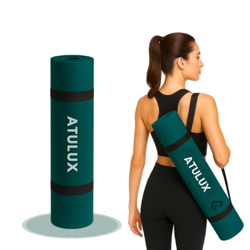 Premium TPE Yoga Mat for Men & Women | Non-Slip Exercise Mat| 4mm, 6mm/ 8mm Thick for Comfort & Joint Support | Ideal for Yoga, Pilates, Home Gym Workouts