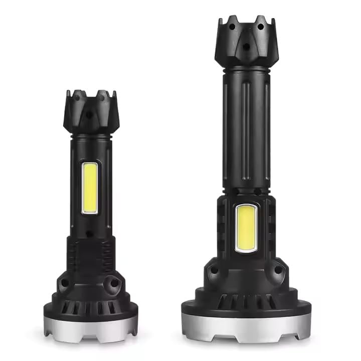 
                      
                        VESPA High-Brightness Rechargeable LED Torch with 5W LED + COB Light, USB Charging & Emergency Mode (Multicolor)
                      
                    