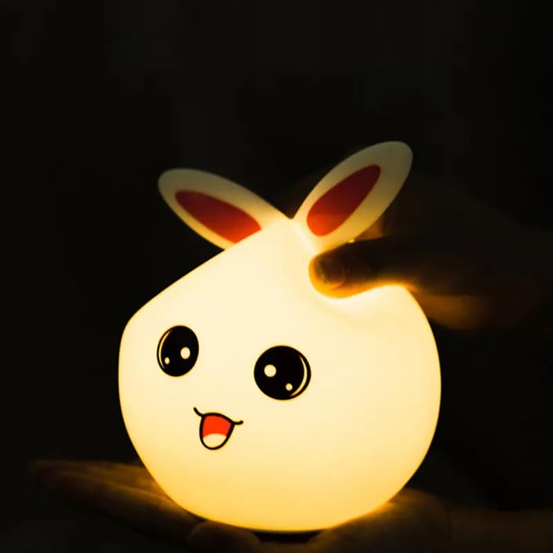 
                      
                        Cute Rabbit LED Night Lights Lamp Soft Silicone Touch & Rechargeable
                      
                    