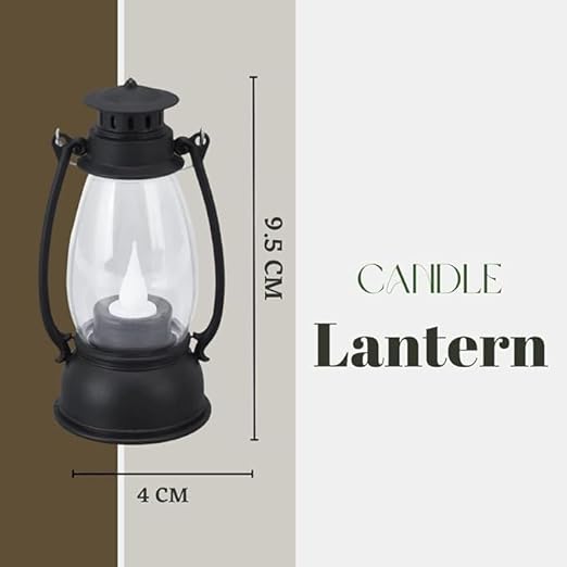 
                      
                        Lantern Lamp and Wall Hanging Candle Light Holder for Drawing Room,Home Decor Candle (Black, Pack of 1)
                      
                    