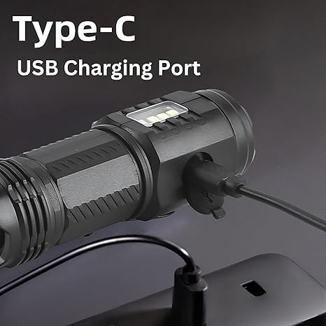 REPISH Multifunctional LED Torch: Ultra-Bright Triple CORE Long-Range Beam, Magnet Adsorption, Rechargeable and Emergency Light for Outdoor Use