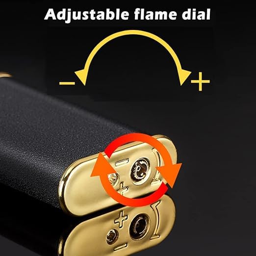 
                      
                        Jet Torch Lighter, Stylish Crocodile-Design Lighter, Dual-Mode Soft/Jet Flame Lighter, Metal Pipe Lighter with Adjustable Flame Control, Refillable Butane Lighter (Black)
                      
                    