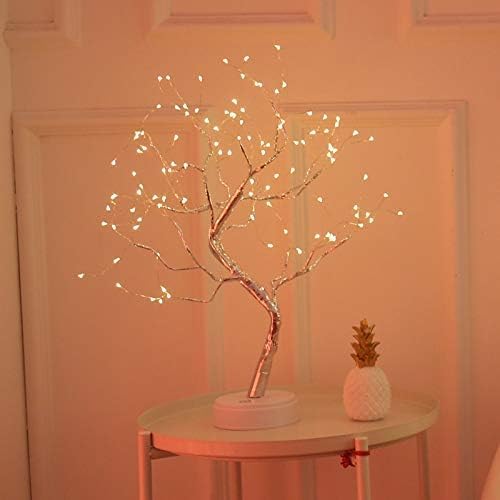 Bonsai LED Tree Night Lamp with 24 LED Lights - Warm White