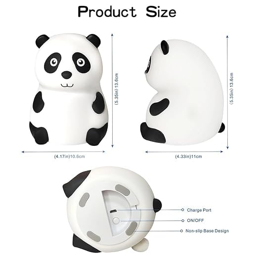 
                      
                        Panda LED Night Lights Lamp Soft Silicone Touch & Rechargeable
                      
                    