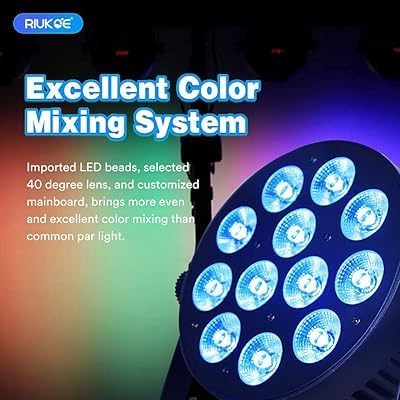
                      
                        12LED Mini DJ Par Lights with Remote Control Festivals & Parties - Multicolor
                      
                    