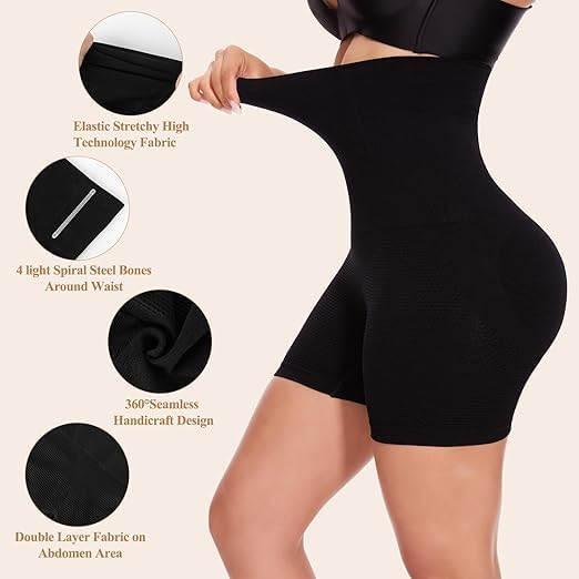 
                      
                        Women’s High-Waist Tummy Control Shapewear Shorts – Body Shaper & Butt Lifter
                      
                    