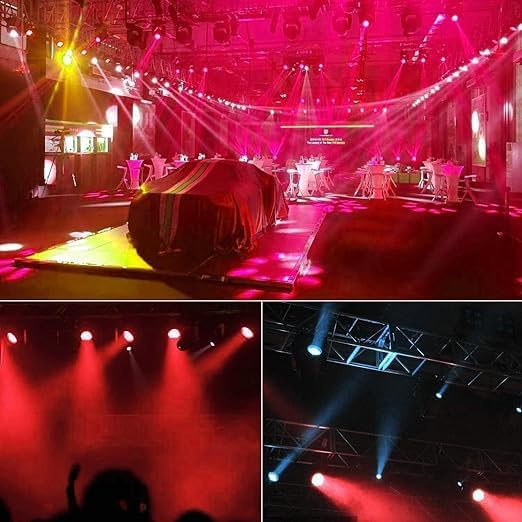 
                      
                        6LED Mini Par DJ Lights Plug Cable Ideal for Festivals & Parties - Multicolor
                      
                    