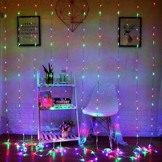 
                      
                        Fairy Curtain Lights With Remote Control - Multicolor
                      
                    