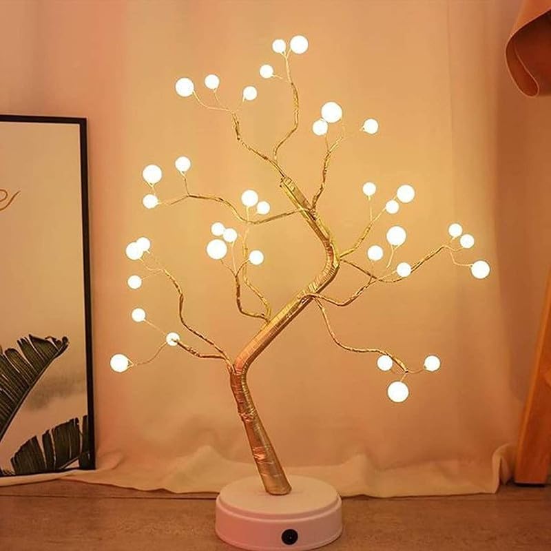 Bonsai LED Tree Night Lamp with 36 LED Lights - Warm White