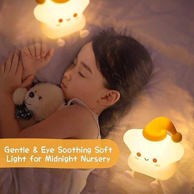 
                      
                        Star LED Night Lights Lamp Soft Silicone Touch & Rechargeable
                      
                    
