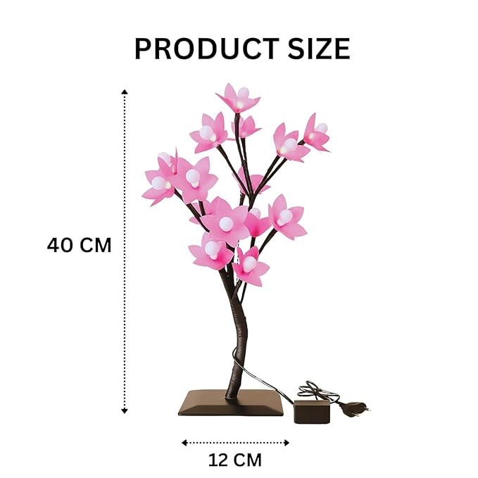 
                      
                        Bonsai LED Tree Night Lamp with 24 LED Lights - Pink
                      
                    