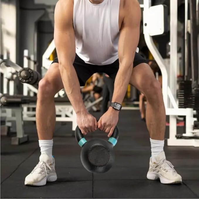 
                      
                        Kettlebell Dumbbell 2KG UPTO 8KG Home & GYM Workouts Fitness - Black
                      
                    