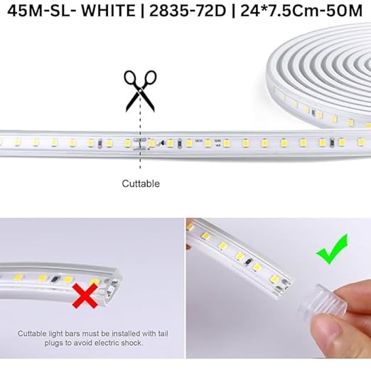 
                      
                        VESPA White 45m Waterproof LED Rope Light – Ideal for Diwali, Christmas, Weddings & Indoor/Outdoor Decor (24 X 7.5 CM - 50M)
                      
                    