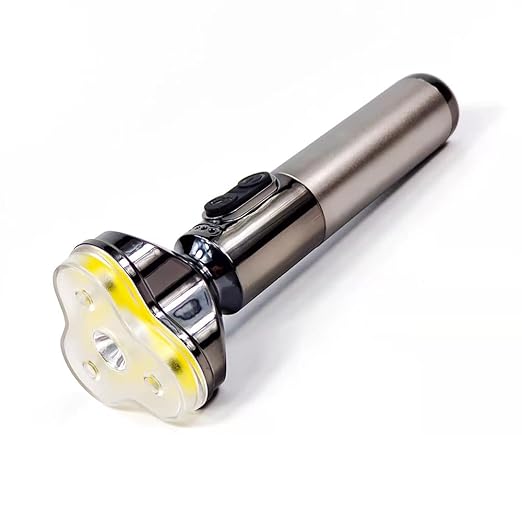 SAMEILI Rechargeable Flashlight Led Strong Light Portable Searchlight Outdoor Camping Tent Lamp Type-C Electrodeless Dimming Warm Light Lamp Clearance Items