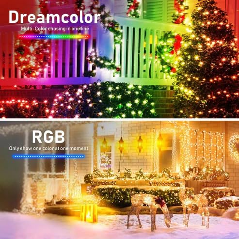 
                      
                        SAMEILI RGB USB Twinkle Smart Fairy Light String 10 Meter 66 LED White Wire Music Bluetooth Mesh APP IR Remote DIY Control Sync Color Chasing IP65 Multicolor (Pack of 1)
                      
                    