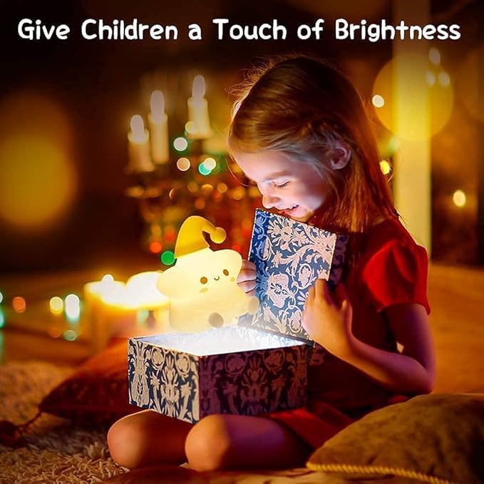 
                      
                        Star LED Night Lights Lamp Soft Silicone Touch & Rechargeable
                      
                    