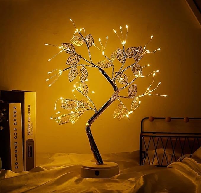 Bonsai LED Tree Night Lamp with 72 LED Lights - Warm White