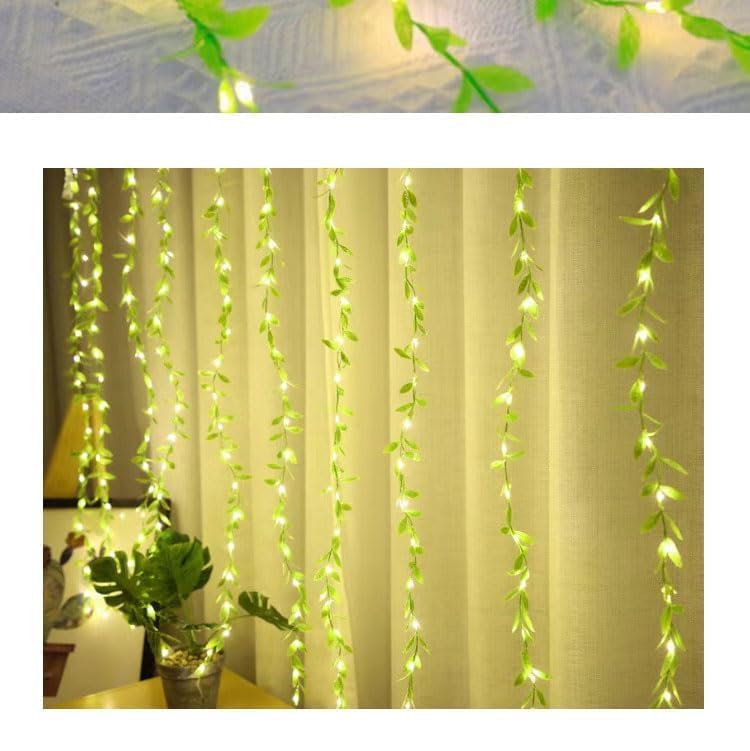 
                      
                        Leaf Curtain String Lights - Warm White Curtain Glow
                      
                    