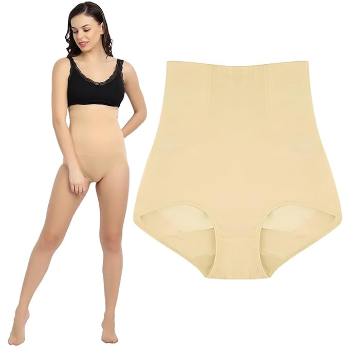 Kavyara All Day Highwaist & Butt Lifter Shapewear Briefs - Beige