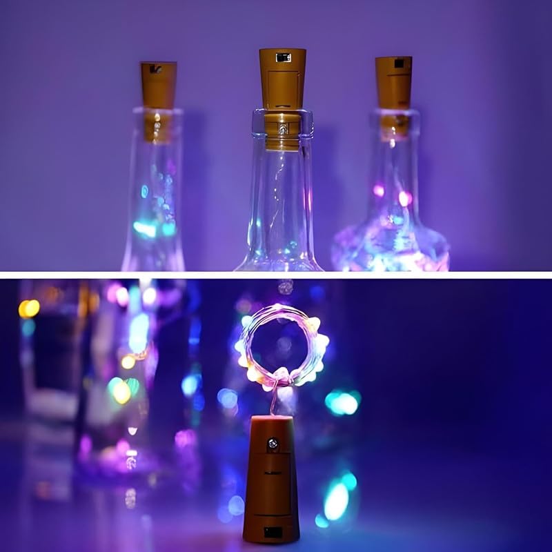 
                      
                        PacK Of 5 Cork Bottle Fairy String Lights With Battery Operated - Multicolor
                      
                    