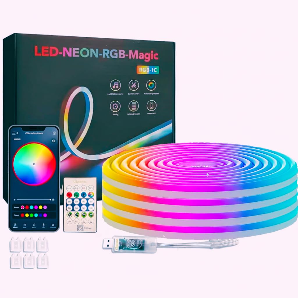 LED Neon Lights RGB Magic Remote & App Control - 5 METER