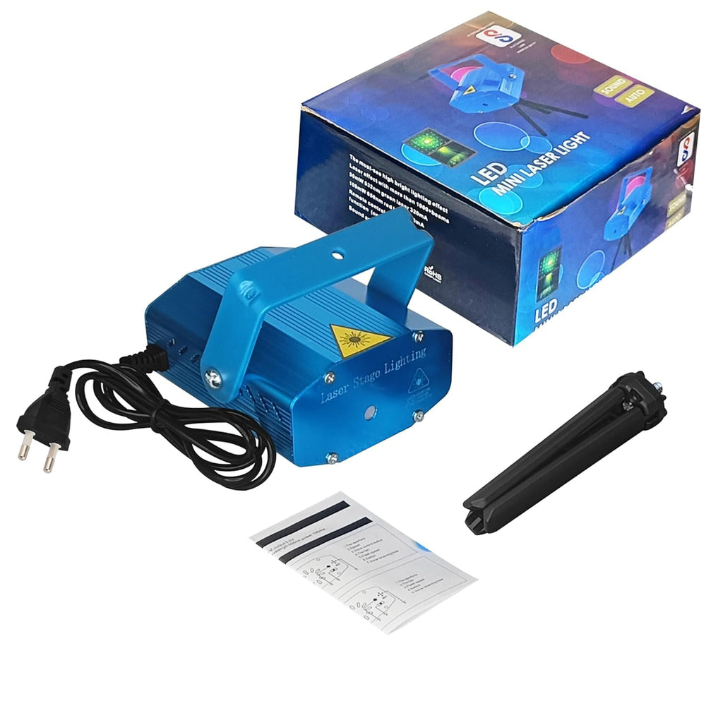
                      
                        Mini Laser Projector Lights for Parties & DJ Stage Sound-Activated - Blue
                      
                    
