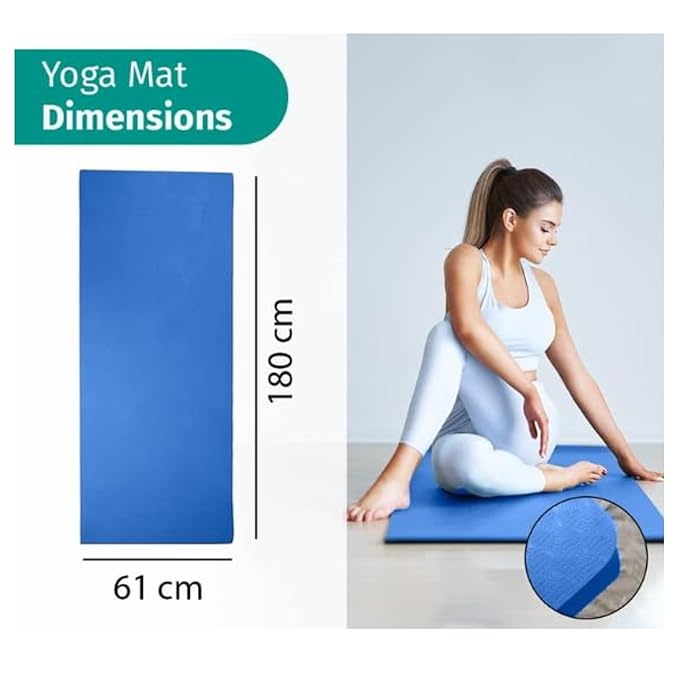 
                      
                        Premium TPE Yoga Mat for Men & Women | Non-Slip Exercise Mat| 4mm, 6mm/ 8mm Thick for Comfort & Joint Support | Ideal for Yoga, Pilates, Home Gym Workouts
                      
                    
