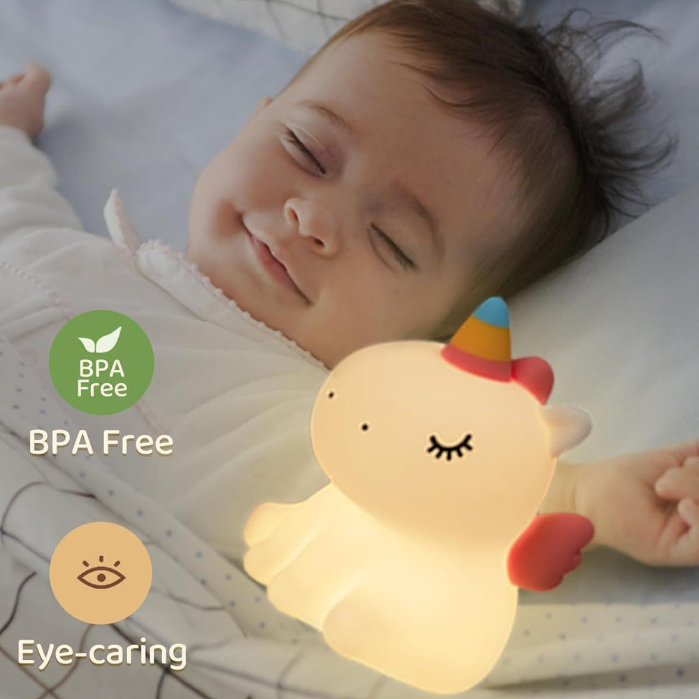 
                      
                        Sitting Unicorn LED Night Lights Lamp Soft Silicone Touch & Rechargeable
                      
                    