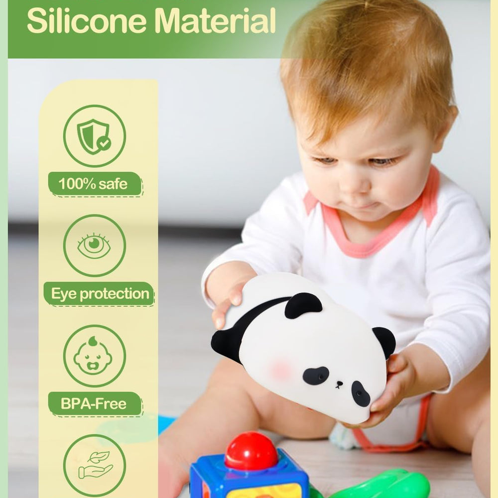
                      
                        Sleeping Panda LED Night Lights Lamp Soft Silicone Touch & Rechargeable
                      
                    