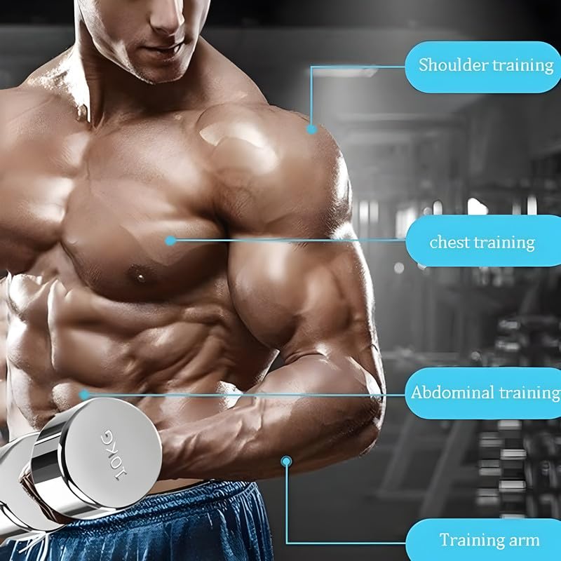 
                      
                        Premium Steel Dumbbells 2KG UPTO 12KG Home & GYM Workouts Fitness Set of 2
                      
                    