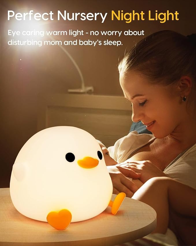 
                      
                        DODO Duck LED Night Lights Lamp Soft Silicone Touch & Rechargeable
                      
                    