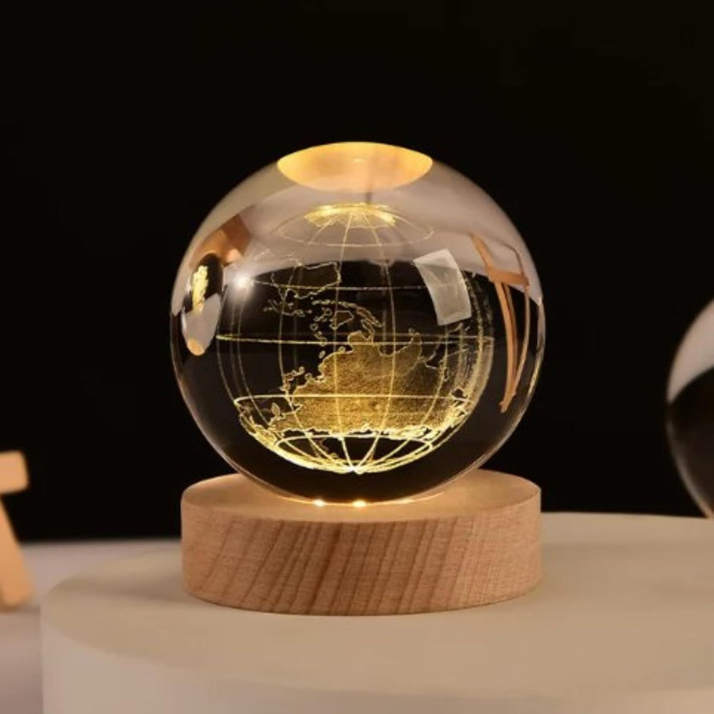 
                      
                        3D Crystal Wooden Base Earth Globe Night Lights
                      
                    