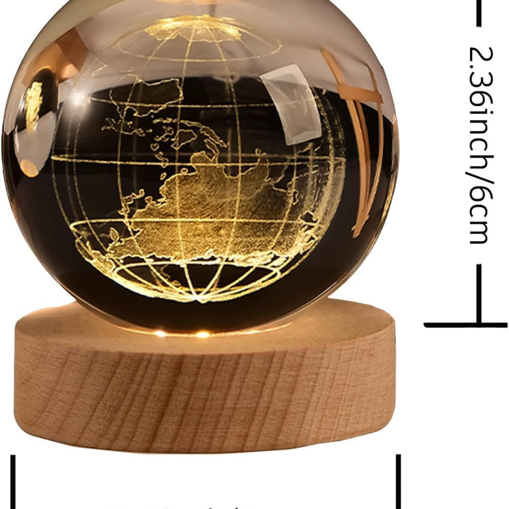 
                      
                        3D Crystal Wooden Base Earth Globe Night Lights
                      
                    