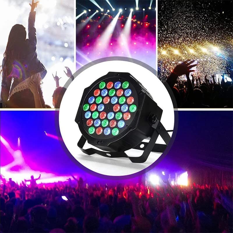 36LED Par Lights & Remote Control for Birthdays & Home Party - Multi