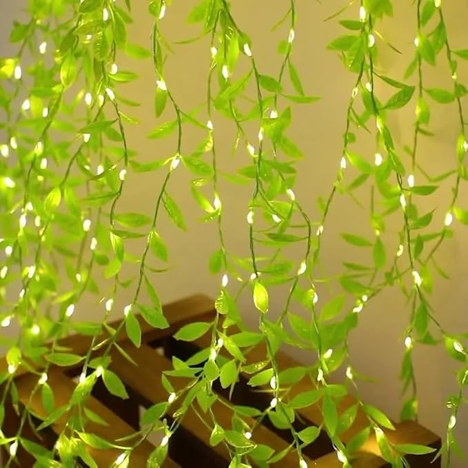 
                      
                        Leaf Curtain String Lights - Warm White Curtain Glow
                      
                    