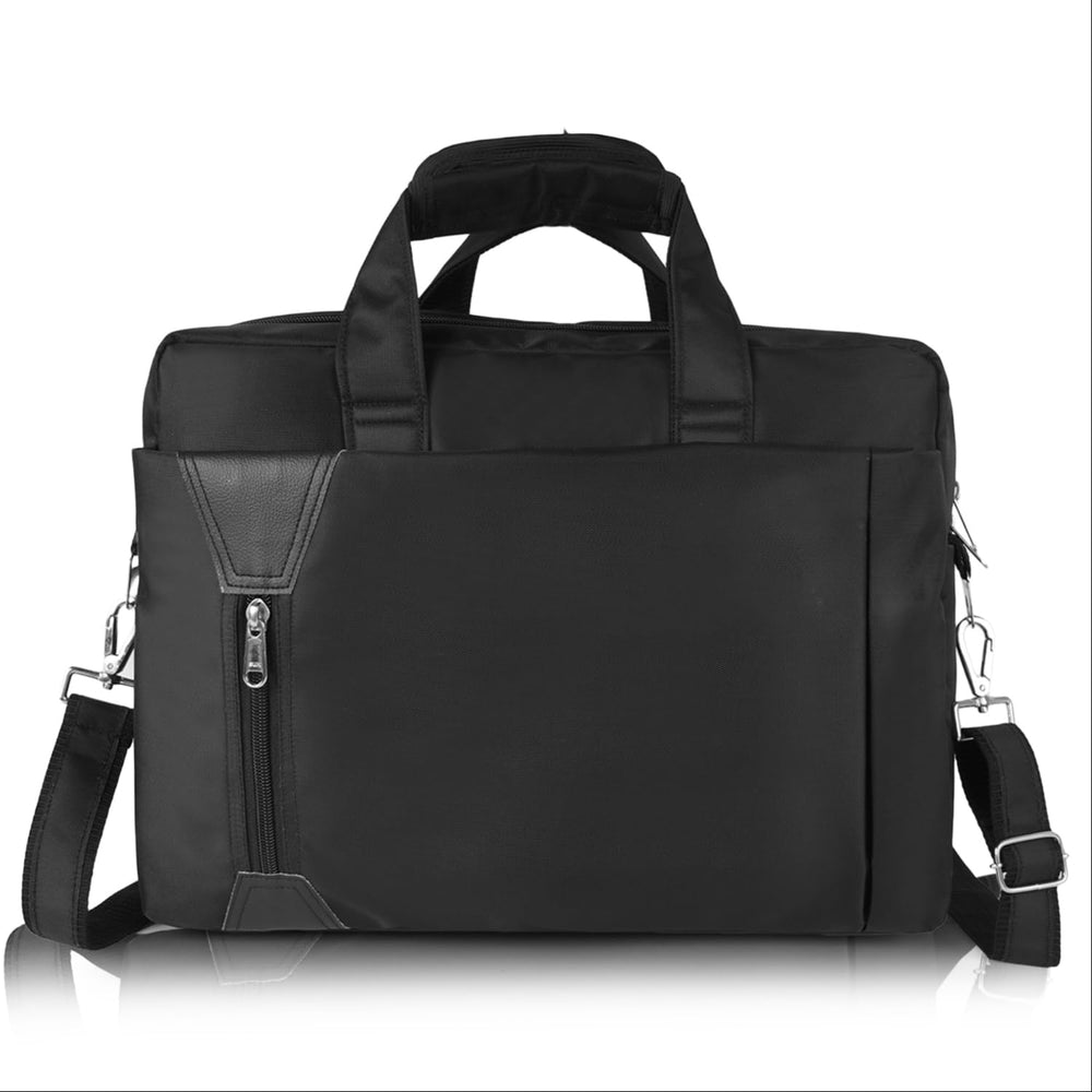 
                      
                        Stylish Black Water-Resistant Laptop Bag | Messenger Design for Office & Travel
                      
                    