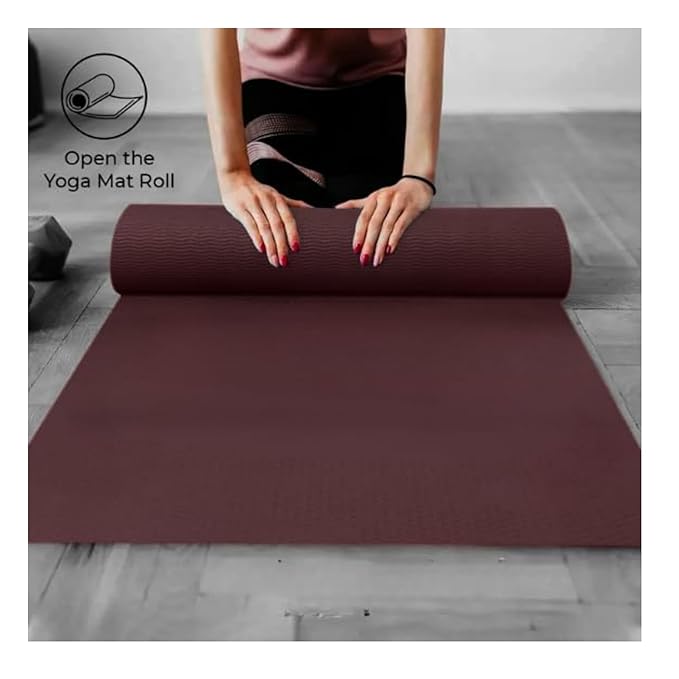 
                      
                        Premium TPE Yoga Mat for Men & Women | Non-Slip Exercise Mat| 4mm, 6mm/ 8mm Thick for Comfort & Joint Support | Ideal for Yoga, Pilates, Home Gym Workouts
                      
                    