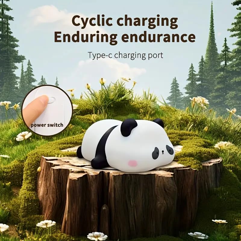 
                      
                        Sleeping Panda LED Night Lights Lamp Soft Silicone Touch & Rechargeable
                      
                    