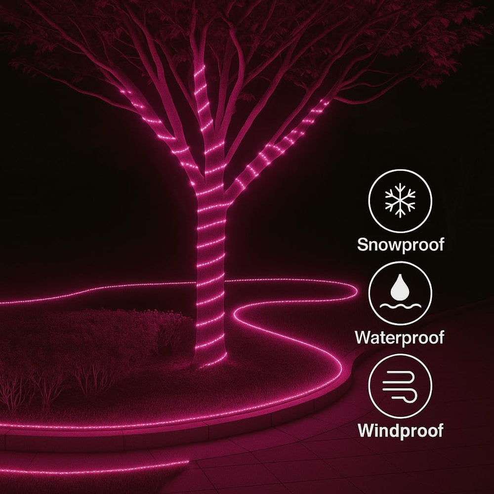 LED Strip Lights Waterproof Lighting for Interior Decoration & Events - Pink