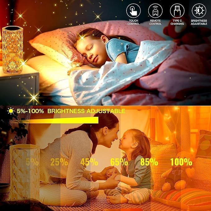 
                      
                        Crystal LED Lamp Touch & Remote Control -  Night Lights
                      
                    