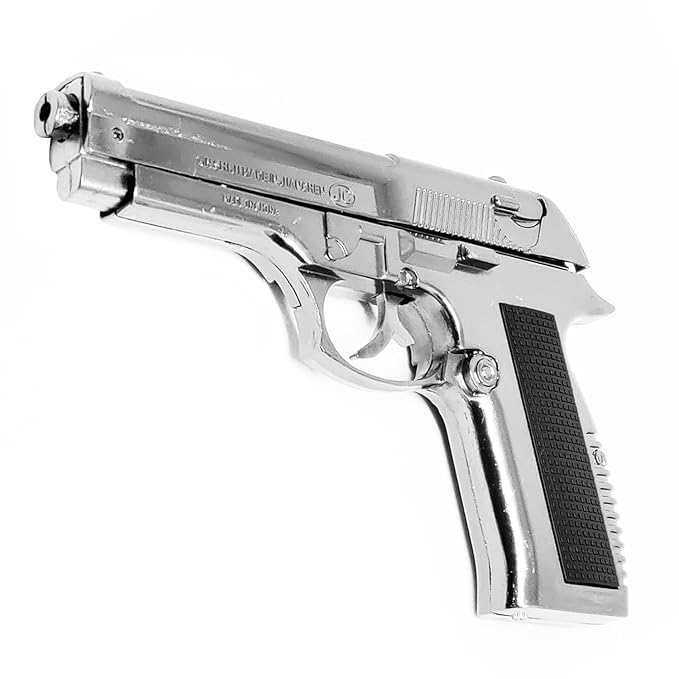 Metal Body Real and Original Like Gun Pistol for Decorative, Cigarette Smoking Filled with,Gas Gun Pistol Lighter Heavy Weight