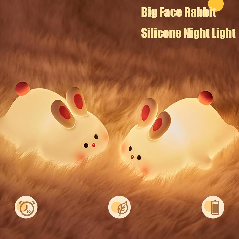 
                      
                        Sleeping Rabbit LED Night Lights Lamp Soft Silicone Touch & Rechargeable
                      
                    
