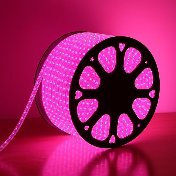 LED Strip Lights Waterproof Lighting for Interior Decoration & Events - Pink