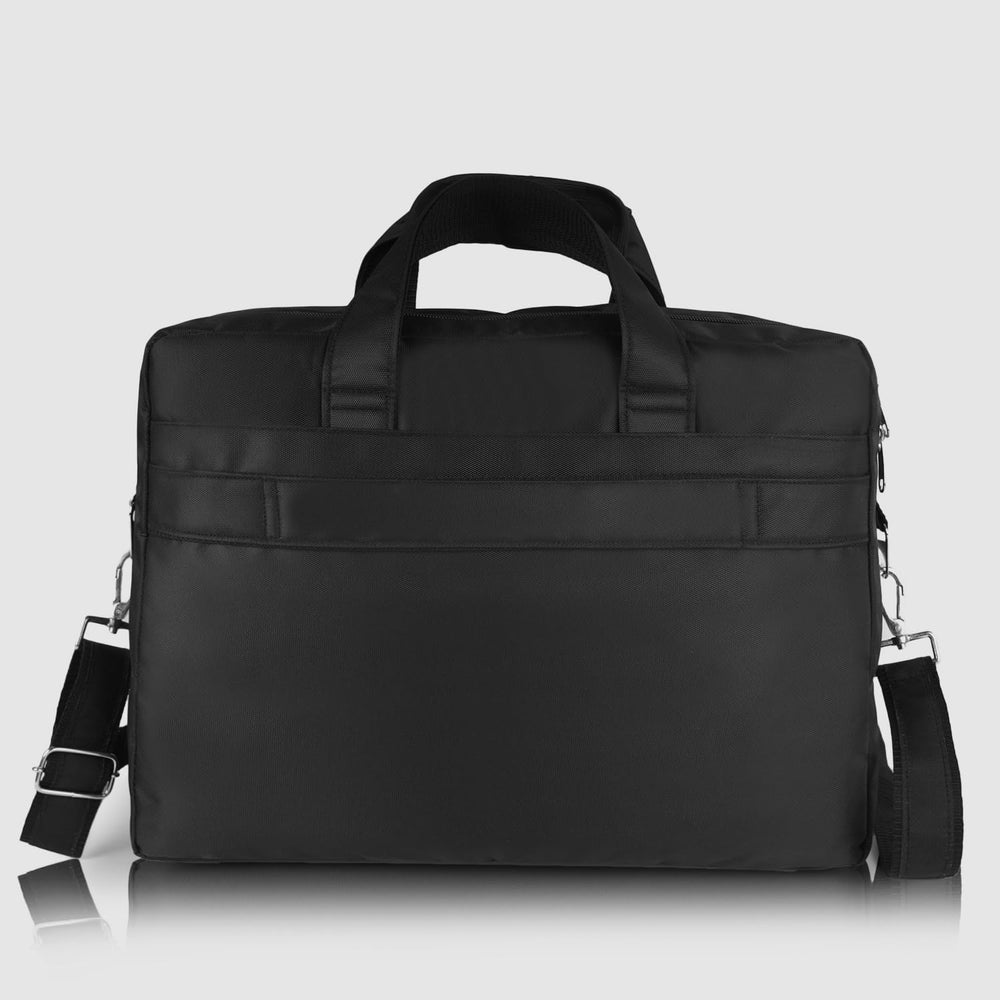 Stylish Black Water-Resistant Laptop Bag | Messenger Design for Office & Travel