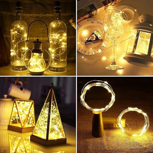 
                      
                        Pack Of 5 Cork Bottle Fairy String Lights With Battery Operated - Warm White
                      
                    