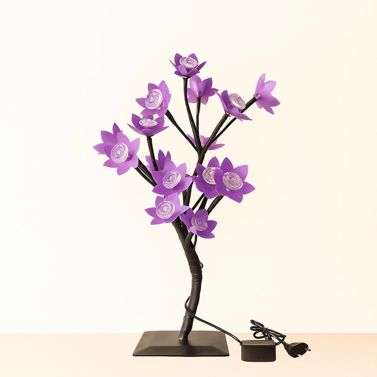 Bonsai LED Tree Night Lamp with 24 LED Lights - Purple