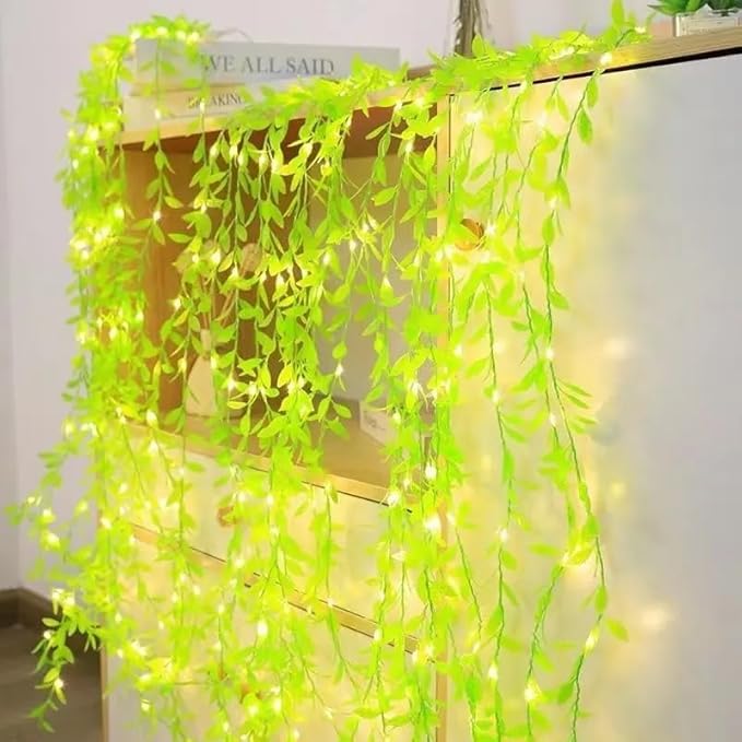 
                      
                        Leaf Curtain String Lights - Warm White Curtain Glow
                      
                    