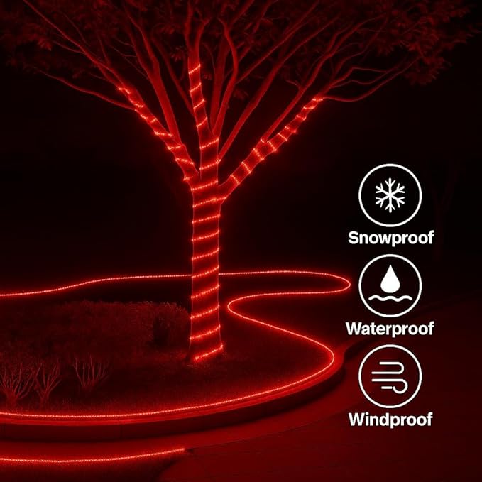 
                      
                        LED Strip Lights Waterproof Lighting for Interior Decoration & Events - Red
                      
                    