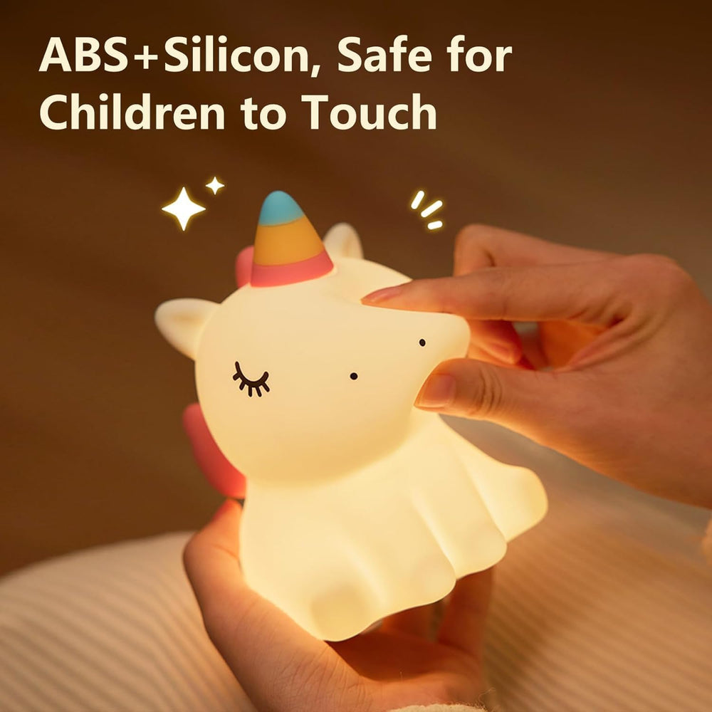 
                      
                        Sitting Unicorn LED Night Lights Lamp Soft Silicone Touch & Rechargeable
                      
                    